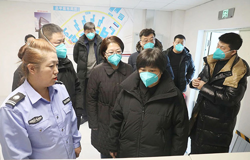 长春市卫健委领导来我院开展节前安全生产检查